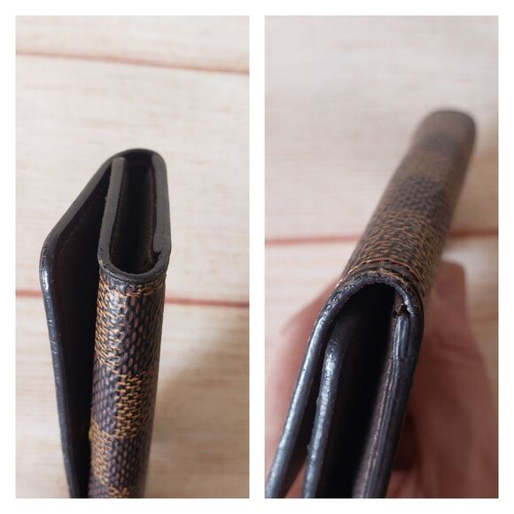 Authentic Louis Vuitton Damier Ebene 4 Key Holder Brown Unisex Designer Luxury - Picture 8 of 16